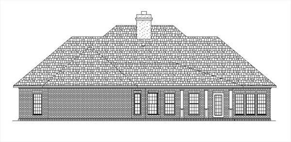 Rear Elevation image of Lancaster house - 2216 House Plan